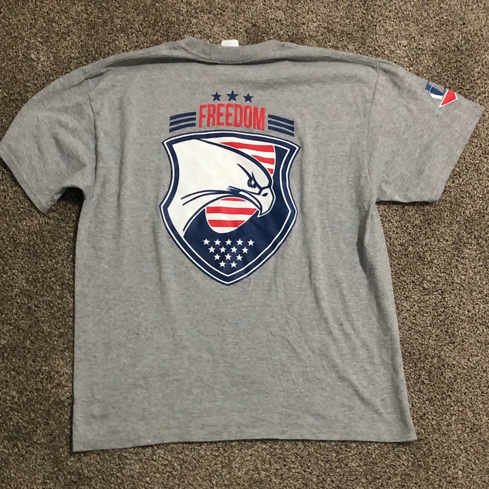 Port and Company Gray Freedom Tee